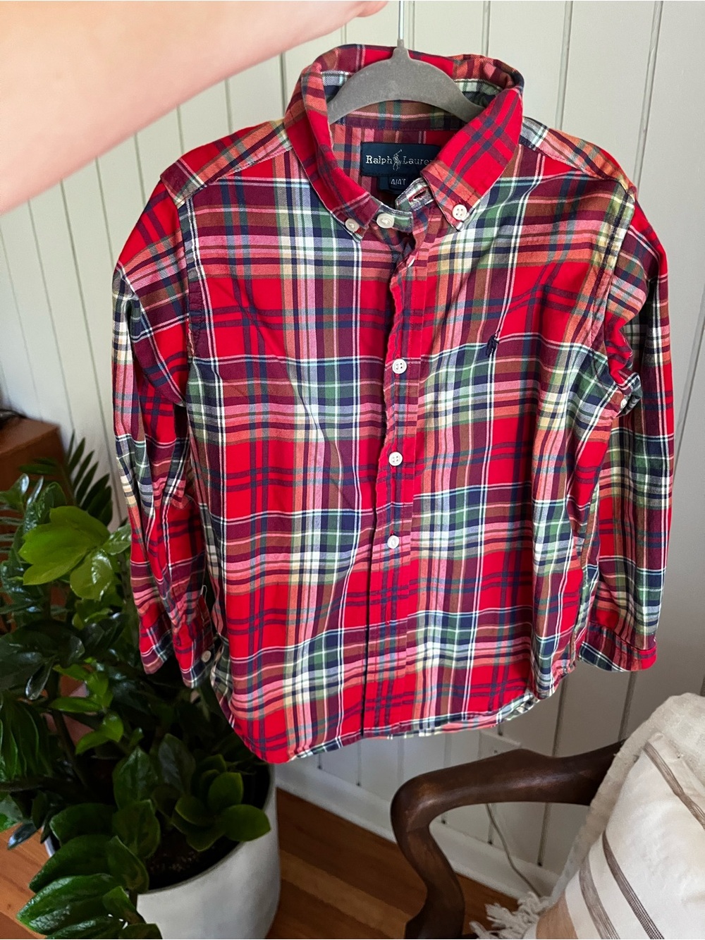 Ralph Lauren Red Plaid Button-Down Shirt